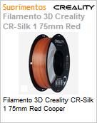 Filamento 3D Creality CR-Silk 1 75mm Red Cooper (Figura somente ilustrativa, no representa o produto real)