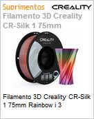 Filamento 3D Creality CR-Silk 1 75mm Rainbow i 3 (Figura somente ilustrativa, no representa o produto real)