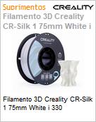 Filamento 3D Creality CR-Silk 1 75mm White i 330 (Figura somente ilustrativa, no representa o produto real)