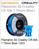 Filamento 3D Creality CR-Silk 1 75mm Blue i 3301 (Figura somente ilustrativa, no representa o produto real)