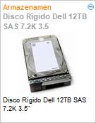 Disco Rgido Dell 12TB SAS 7.2K 3.5  (Figura somente ilustrativa, no representa o produto real)