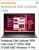 Notebook Dell Latitude 3550 Intel Core i7-1355U 8GB 512GB SSD Windows 11 Pro  (Figura somente ilustrativa, no representa o produto real)