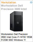 Workstation Dell Precision 3680 Intel Core i7-14700 16GB 512GB SSD Windows 11 Professional  (Figura somente ilustrativa, no representa o produto real)