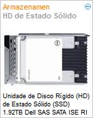 Unidade de Disco Rgido (HD) de Estado Slido (SSD) 1.92TB Dell SAS SATA ISE RI 2.5  (Figura somente ilustrativa, no representa o produto real)