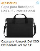 Capa para Notebook Dell CSG Profissional EcoLoop 14 (Figura somente ilustrativa, no representa o produto real)