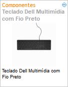 Teclado Dell Multimdia com Fio Preto (Figura somente ilustrativa, no representa o produto real)