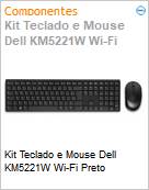 Kit Teclado e Mouse Dell KM5221W Wi-Fi Preto (Figura somente ilustrativa, no representa o produto real)