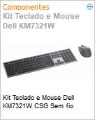 Kit Teclado e Mouse Dell KM7321W CSG Sem fio  (Figura somente ilustrativa, no representa o produto real)