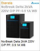 No-Break Delta 2kVA 220V O/P PF: 0.91A WB  (Figura somente ilustrativa, no representa o produto real)