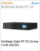 No-Break Delta RT G3 On-line 3 kVA 220/220  (Figura somente ilustrativa, no representa o produto real)