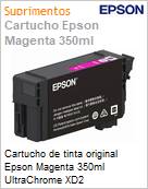 Cartucho de tinta original Epson Magenta 350ml UltraChrome XD2  (Figura somente ilustrativa, no representa o produto real)