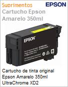 Cartucho de tinta original Epson Amarelo 350ml UltraChrome XD2  (Figura somente ilustrativa, no representa o produto real)