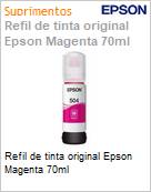 Refil de tinta original Epson Magenta 70ml (Figura somente ilustrativa, no representa o produto real)