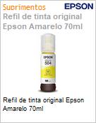 Refil de tinta original Epson Amarelo 70ml (Figura somente ilustrativa, no representa o produto real)