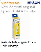 Refil de tinta original Epson T504 Amarelo (Figura somente ilustrativa, no representa o produto real)