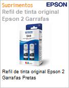 Refil de tinta original Epson 2 Garrafas Pretas (Figura somente ilustrativa, no representa o produto real)