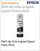 Refil de tinta original Epson Preto 65ml (Figura somente ilustrativa, no representa o produto real)