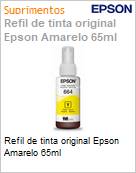 Refil de tinta original Epson Amarelo 65ml (Figura somente ilustrativa, no representa o produto real)