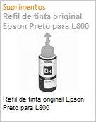 Refil de tinta original Epson Preto para L800 (Figura somente ilustrativa, no representa o produto real)