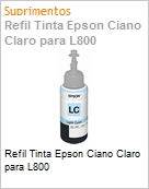 Refil Tinta Epson Ciano Claro para L800 (Figura somente ilustrativa, no representa o produto real)