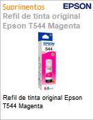 Refil de tinta original Epson T544 Magenta (Figura somente ilustrativa, no representa o produto real)