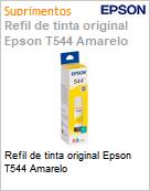 Refil de tinta original Epson T544 Amarelo (Figura somente ilustrativa, no representa o produto real)