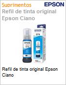 Refil de tinta original Epson Ciano (Figura somente ilustrativa, no representa o produto real)