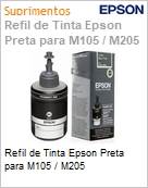 Refil de tinta original Epson Preto 140ml (Figura somente ilustrativa, no representa o produto real)