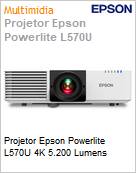 Projetor Epson Powerlite L570U 4K 5.200 Lumens  (Figura somente ilustrativa, no representa o produto real)