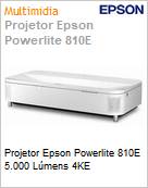 Projetor Epson Powerlite 810E 5.000 Lmens 4KE  (Figura somente ilustrativa, no representa o produto real)