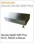 Gaveta Gerb 4260 Open Top com Chave RJ12 4260-1240  (Figura somente ilustrativa, no representa o produto real)