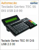 Teclado Gertec TEC 55 DIS USB 2.0  (Figura somente ilustrativa, no representa o produto real)