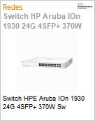 Switch HPE Aruba IOn 1930 24G 4SFP+ 370W Sw  (Figura somente ilustrativa, no representa o produto real)