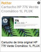 Cartucho de tinta original HP 776 Verde Cromtico 1L PLUK  (Figura somente ilustrativa, no representa o produto real)