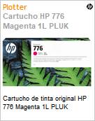 Cartucho de tinta original HP 776 Magenta 1L PLUK  (Figura somente ilustrativa, no representa o produto real)