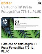 Cartucho de tinta original HP Preta Fotogrfica 776 1L PLUK  (Figura somente ilustrativa, no representa o produto real)