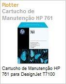 Cartucho de manuteno original HP 761 para DesignJet T7100  (Figura somente ilustrativa, no representa o produto real)