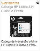 Cabea de impresso original HP Latex 831 Ciano e Preto  (Figura somente ilustrativa, no representa o produto real)