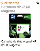 Cartucho de tinta original HP 954XL Magenta (Figura somente ilustrativa, no representa o produto real)