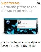 Cartucho de tinta original HP 746 Preto Fosco PLUK 300ml (Figura somente ilustrativa, no representa o produto real)