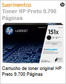 Cartucho de toner original HP Preto 9.700 Pginas  (Figura somente ilustrativa, no representa o produto real)