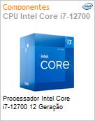 Processador Intel Core i7-12700 12 Gerao  (Figura somente ilustrativa, no representa o produto real)