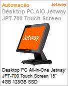 Desktop PC All-in-One Jetway JPT-700 Touch Screen 15 4GB 128GB SSD  (Figura somente ilustrativa, no representa o produto real)