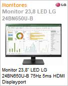 Monitor 23,8 LED LG 24BN650U-B 75Hz 5ms HDMI Displayport  (Figura somente ilustrativa, no representa o produto real)