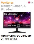 Monitor Gamer LG UltraGear 24 180Hz 1ms  (Figura somente ilustrativa, no representa o produto real)