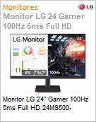 Monitor 24 LED LG Gamer 24MS500 100Hz 5ms Full HD  (Figura somente ilustrativa, no representa o produto real)