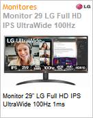 Monitor 29 LG Full HD IPS UltraWide 100Hz 1ms  (Figura somente ilustrativa, no representa o produto real)