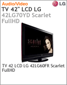 42LG60FR - Televiso 42" LCD LG 42LG60FR Scarlet Full HD