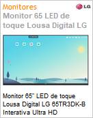 Monitor 65 LED de toque Lousa Digital LG 65TR3DK-B Interativa Ultra HD  (Figura somente ilustrativa, no representa o produto real)