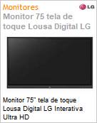Monitor 75 tela de toque Lousa Digital LG Interativa Ultra HD  (Figura somente ilustrativa, no representa o produto real)